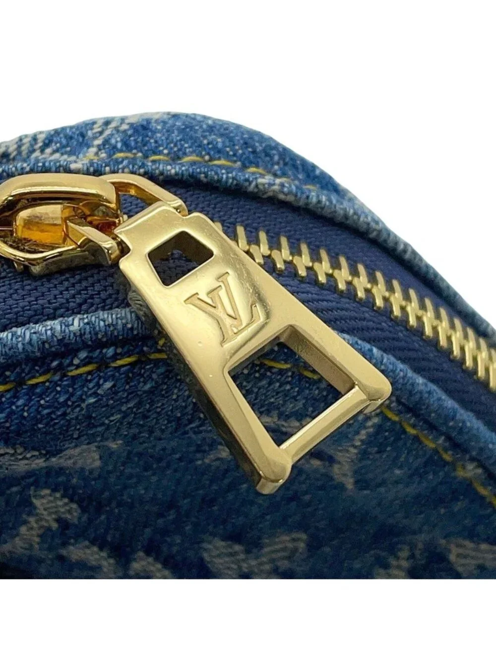 Louis Vuitton Shoulder Bag Monogram Denim LV Remix Pochette Fairfax